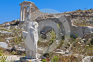 Ancient Delos in Greece