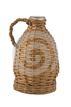 Ancient demijohn for wine