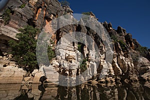 Ancient Devonian limestone cliffs of Geikie Gorge