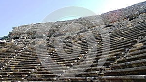 The ancient dilapidated amphitheater