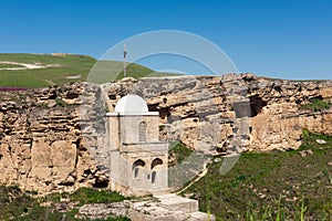 Ancient Diri Baba mausoleum, 14th century, Gobustan city, Azerbaijan