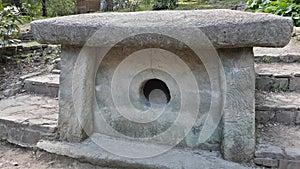 Ancient Dolmen in Park Dendrarium, Sochi landmark