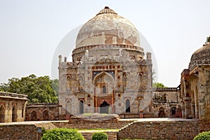 Ancient Dome Bara Gumbad Lodi New Delhi India photo