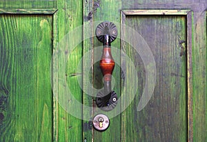 Ancient door handle in Tbilisi, Georgia