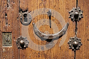 Ancient door lock in toledo