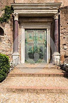 Ancient door in Rome