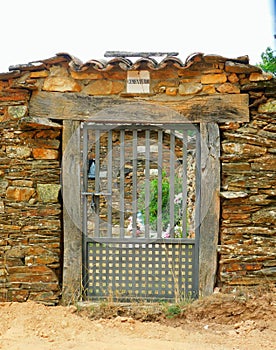 ancient door in rural landscapes