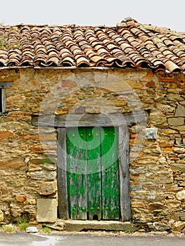 ancient door in rural landscapes