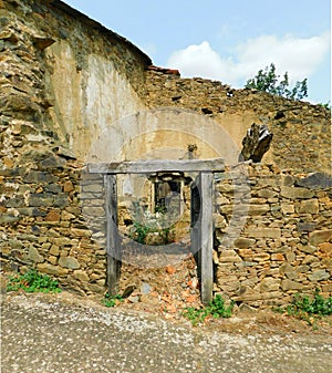 ancient door in rural landscapes