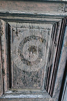 Ancient Door of San Paolo all\'Orto Chuch, University Plaster Casts Collection, Pisa, Tuscany, Italy