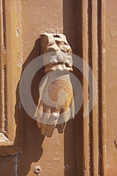 Ancient Doorknocker in Pathmos,Greece