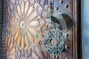 Ancient doors, Morocco photo