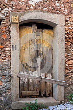 Ancient doors in Sicily, Italy photo