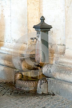 Ancient Drinking Fountain on the Outer Vatican Wall