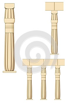 Ancient egypt column
