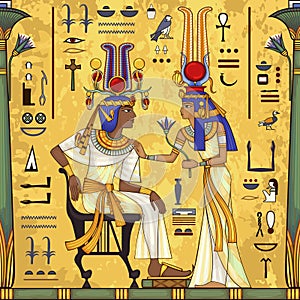 Antiguo pintura. egipcio mitología. antiguo cultura 