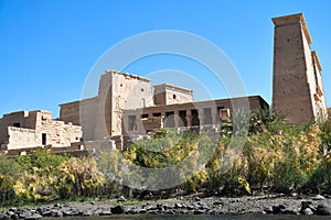 Ancient Egypt Temple of Philae, Ruins, Africa