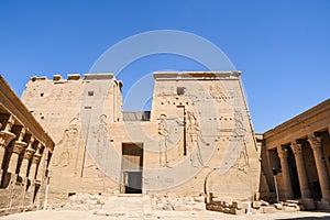 Ancient Egypt Temple of Philae, Ruins, Africa