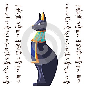 Ancient Egypt vector cartoon set