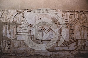 Ancient Egyptian Drawings of the Medinet Habu Mortuary Temple of Ramesses III near Luxor