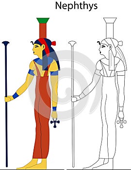 Ancient Egyptian goddess - Nephthys