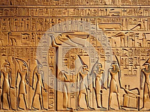 Ancient Egyptian Heiroglyphics, Egypt Travel,generative ai