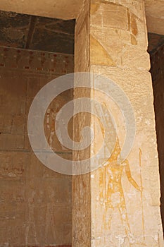 Ancient egyptian Hieroglyphics, ancient symbols, pharaohs\' sculptures. Egyptian landmark. Karnak temple. Egypt