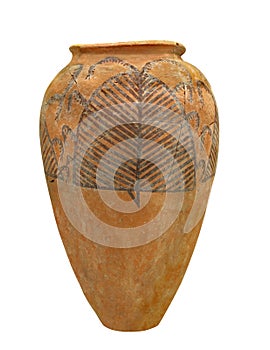 Ancient Egyptian pottery isolated