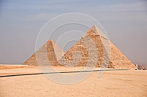 Ancient Egyptian pyramid of Giza