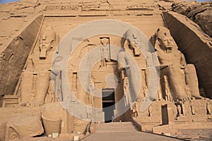Ancient Egyptian temple built by Ramses II photo
