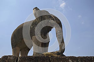 Ancient elephant temple statue