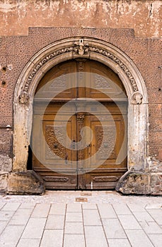 Ancient entrance door
