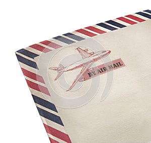 Ancient envelope Via Air Mail destination