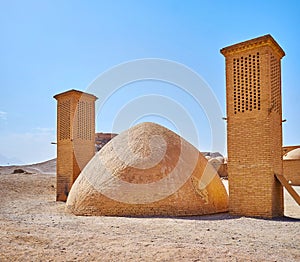 Ancient evaporating cooler, Yazd, Iran