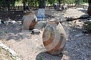 Storage Pots, Archaeological Site of Troy, Hisarlik, Canakkale Province, Turkey photo