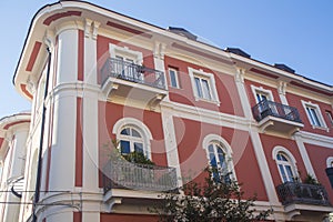 Ancient facade of a building