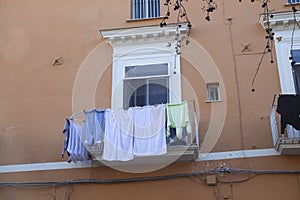 Ancient facade of a building