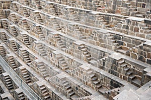 Ancient famous Stepwell of Chand Baori, India