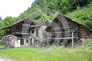 Ancient farm in Tessin, Switzerland