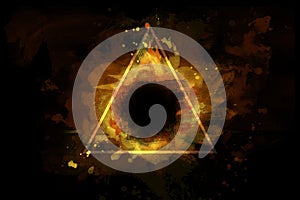 Fire element triad - magic symbol