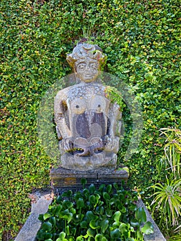 Ancient fontain in Duke of Terceira Garden, Angra do Heroismo, Terceira island, Azores photo