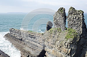 Ancient formation and lick castle ruins