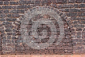 Ancient fort brick wall texture background