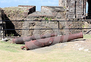 Ancient fort on the Caribbean, near the Panama Canal