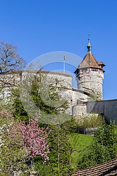 The ancient fort Munot in the Swiss town Schaffhausen