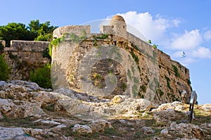 Ancient fortess in Rethymno, Crete, Greece