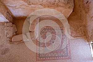 The ancient fortification Masada in  Israel. Masada National Park in the Dead Sea region of Israel