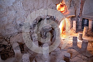 The ancient fortification Masada in Israel. Masada National Park in the Dead Sea region of Israel