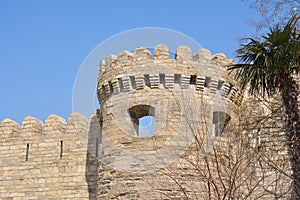 Ancient fortification and tower, Baku Azerbaijan