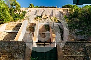 Ancient fortifications on the Aventine Hill in Rome photo
